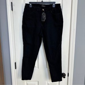 Curve Soul Black Skinny High-Rise Jeans Sexvnite Size 3XL Stretch NEW